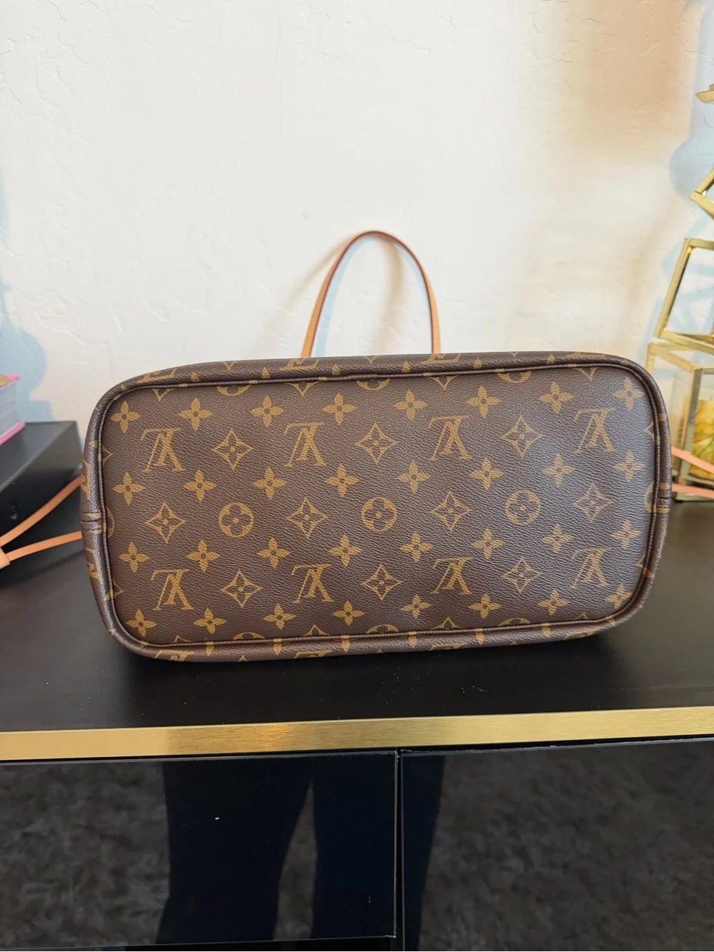 Louis Vuitton Neverfull Bandoulière Inside Out MM Rose Pondichery